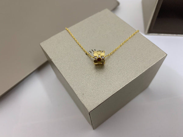 ˇShiny JewelryˇBEE LOVE DIAMOND NECKLACE